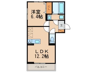 フロイデ仲原の物件間取画像